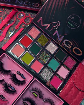 Full Mingo Eyeshadow & Double Lash Palette Bundle